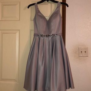 Gray cocktail dress!